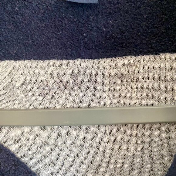 Gap Kids Sweater, Hudson Hockey, Navy with White Logos, Quarter Zip, Size XL. - Picture 12 of 12